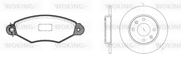 Комплект тормозов, дисковый тормозной механизм BENDIX DP61041