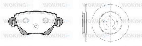 Комплект тормозов, дисковый тормозной механизм BENDIX DP24023