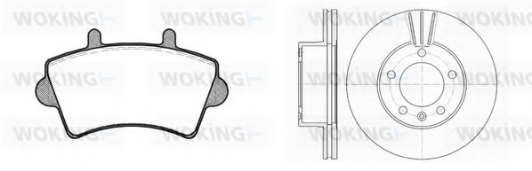 Комплект тормозов, дисковый тормозной механизм BENDIX DP56007