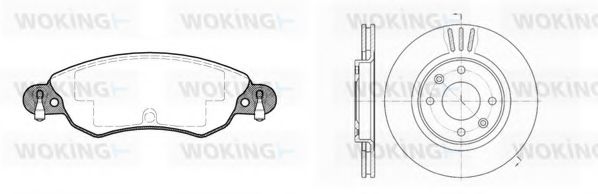 Комплект тормозов, дисковый тормозной механизм BENDIX DP61026