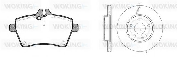 Комплект тормозов, дисковый тормозной механизм BENDIX DP50018