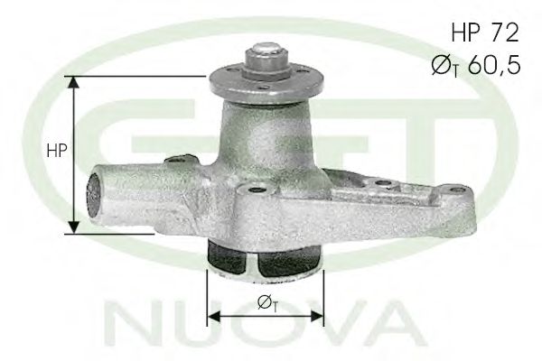 Водяной насос GGT PA12005