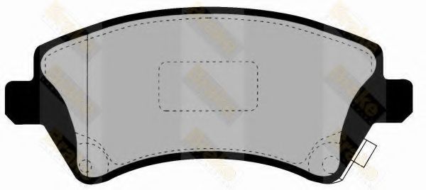 Комплект тормозных колодок, дисковый тормоз Brake ENGINEERING PA1478