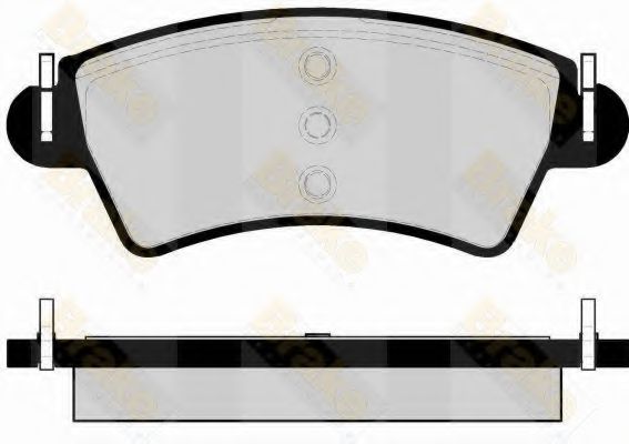 Комплект тормозных колодок, дисковый тормоз Brake ENGINEERING PA1483