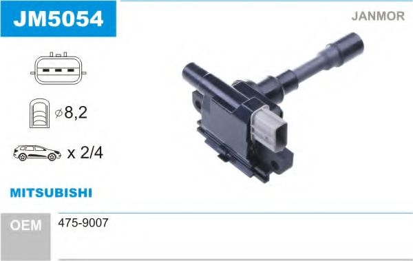 Катушка зажигания JANMOR JM5054