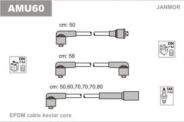Комплект проводов зажигания BOUGICORD 7108
