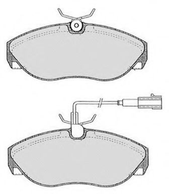 Комплект тормозных колодок, дисковый тормоз RAICAM RA.0617.1