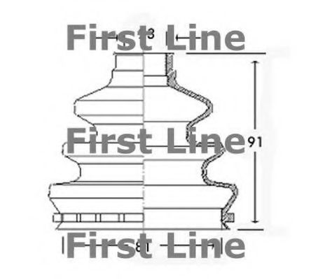 Пыльник, приводной вал FIRST LINE FCB2529