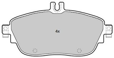 Комплект тормозных колодок, дисковый тормоз FREMAX FBP-1880