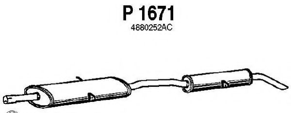 Глушитель выхлопных газов конечный FENNO P1671