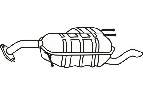 Глушитель выхлопных газов конечный FENNO P3164