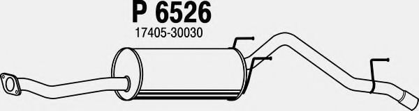 Глушитель выхлопных газов конечный FENNO P6526