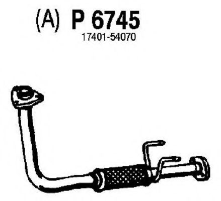 Труба выхлопного газа FENNO P6745