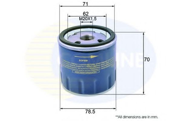 Масляный фильтр COMLINE EOF039