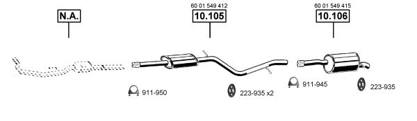 Система выпуска ОГ ASMET DA100320