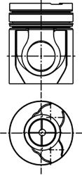 Поршень KOLBENSCHMIDT 40308600
