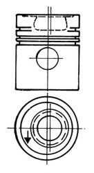 Поршень KOLBENSCHMIDT 93368600