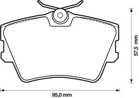Комплект тормозных колодок, дисковый тормоз STOP 571875S