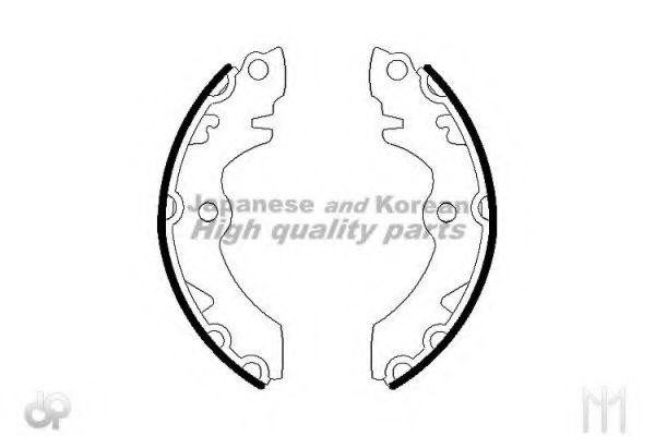 Комплект тормозных колодок, стояночная тормозная система ASHUKI 1050-5008