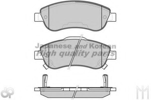 Комплект тормозных колодок, дисковый тормоз ASHUKI H025-45