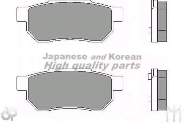 Комплект тормозных колодок, дисковый тормоз ASHUKI H026-15