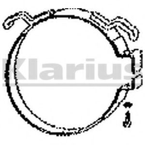 Кронштейн, система выпуска ОГ KLARIUS 430222