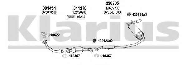 Система выпуска ОГ KLARIUS 570181E