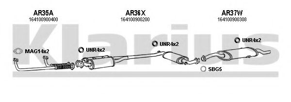 Система выпуска ОГ KLARIUS 030012U
