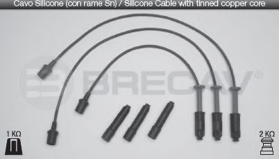 Комплект проводов зажигания BRECAV 08534