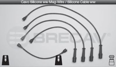Комплект проводов зажигания BRECAV 11504