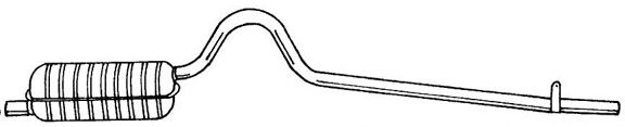 Глушитель выхлопных газов конечный SIGAM 12634
