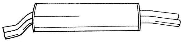 Глушитель выхлопных газов конечный SIGAM 15622