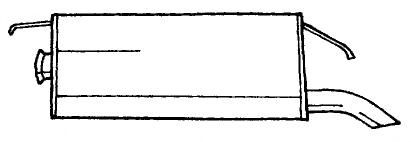 Глушитель выхлопных газов конечный SIGAM 20627