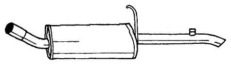 Глушитель выхлопных газов конечный WALKER 12326