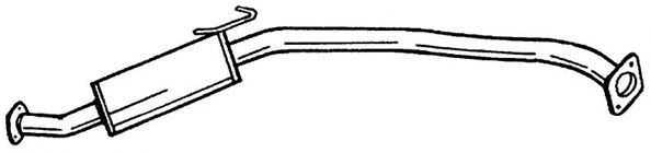 Средний глушитель выхлопных газов SIGAM 38405