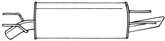 Глушитель выхлопных газов конечный ERNST 24280