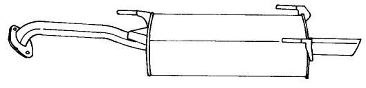 Глушитель выхлопных газов конечный MTS 60717