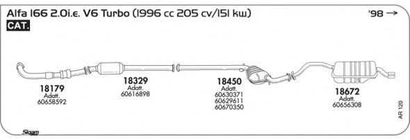 Система выпуска ОГ SIGAM AR120