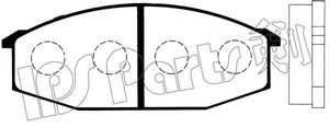 Комплект тормозных колодок, дисковый тормоз IPS Parts IBD-1116