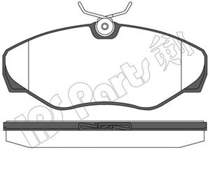 Комплект тормозных колодок, дисковый тормоз IPS Parts IBD-1170