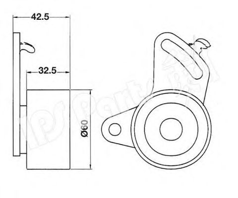 Устройство для натяжения ремня, ремень ГРМ IPS Parts ITB-6200