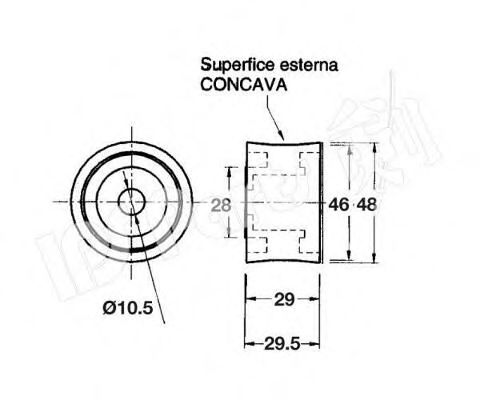 Устройство для натяжения ремня, ремень ГРМ IPS Parts ITB-6331