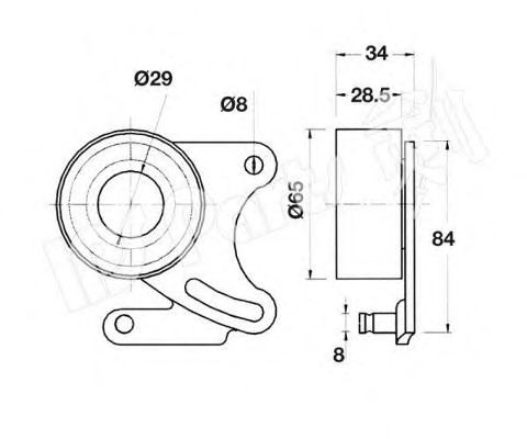 Устройство для натяжения ремня, ремень ГРМ IPS Parts ITB-6913