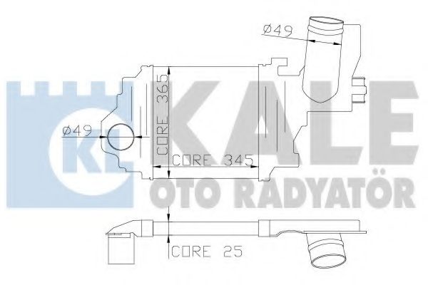 Интеркулер KALE OTO RADYATÖR 348100