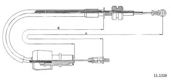 Тросик газа PEX 130392