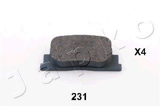 Комплект тормозных колодок, дисковый тормоз JAPKO 51231