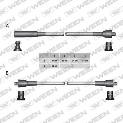 Комплект проводов зажигания WEEN 110-5023