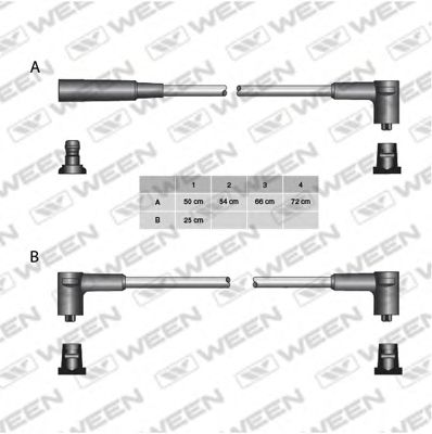 Комплект проводов зажигания WEEN 110-5093