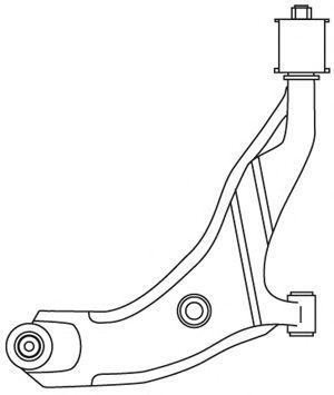 Рычаг независимой подвески колеса, подвеска колеса FRAP 2694