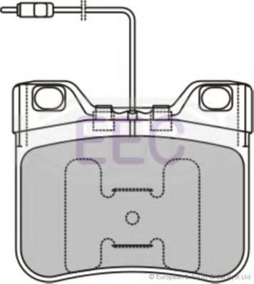 Комплект тормозных колодок, дисковый тормоз EEC BRP0516